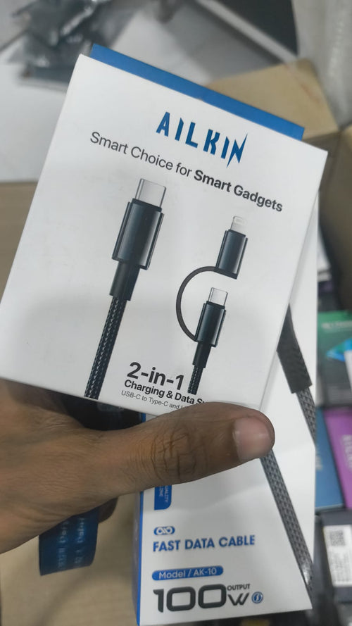 2-in-1 C Type Cable